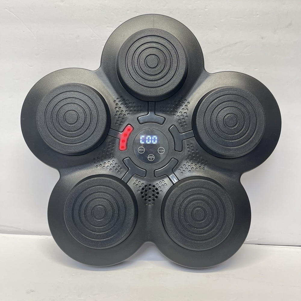 Unbranded Music Boxing Machine Unisex Black Solid Plastic Bluetooth LED Training